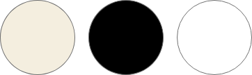 tan, black, white circle